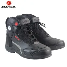 SCOYCO/ботинки в байкерском стиле; мотоциклетные лодки; байкерские ботинки; мужские Ботильоны; ботинки для верховой езды; обувь в байкерском стиле; гоночные ботинки