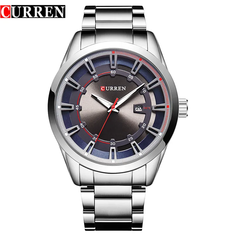 

2018 Curren 8246 Luxury Brand Strap Men's Quartz Fashion Casual Dress Wristwatch Date Display Analog