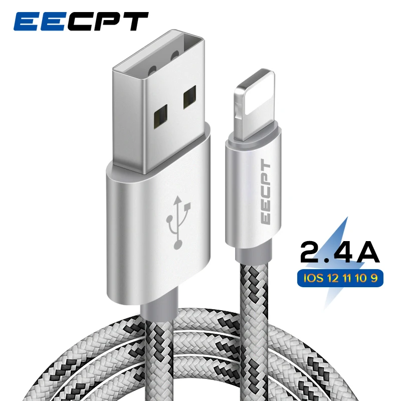 

EECPT USB Cable for iPhone X XR Quick Charge Data Wire Mobile Phone Charger Cable for iPhone XS 8 7 6 6S Plus SE 5S 5 iPad Cord
