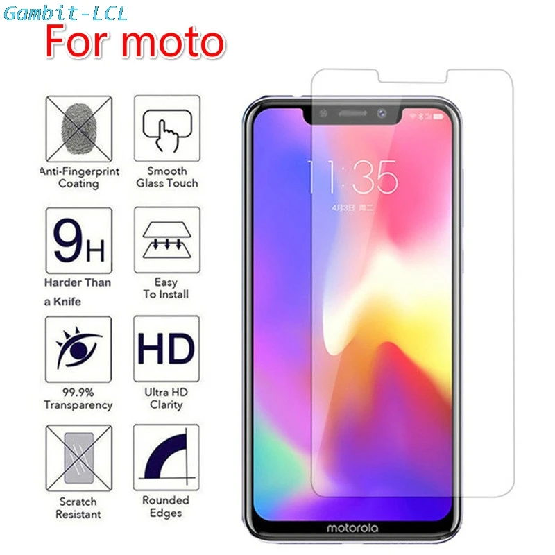

2.5D 9H Tempered Glass for Motorola One Vision Power P30 G7 Note Play C Plus Z4 X4 Protective Film Screen Protector cover phone