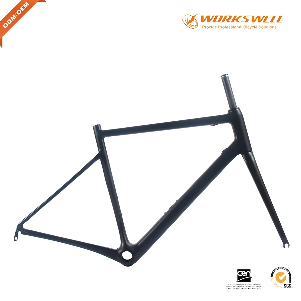 Excellent 700*28C Carbon Super light Road Frame set with Fork White blue 48/51/54/56/58cm Super Light Disc brake or V brake Frame 1