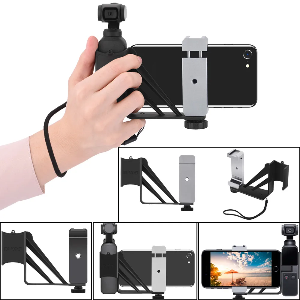 

Portable Suitable Charging OSMO Accessories Smartphone Holder Mount Bracket For DJI OSMO Pocket Gimbal convenient accessories