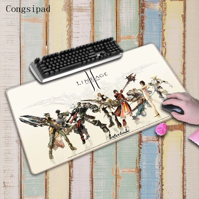 Congsipad lineage 2 Экстра большой коврик для мыши игровой нескользящий натуральный