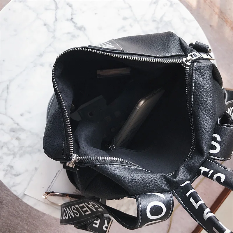 DIINOVIVO, женские рюкзаки в стиле панк с буквенным принтом, роскошный кожаный женский рюкзак, многофункциональные школьные сумки для девочек, дизайнерская сумка WHDV0351
