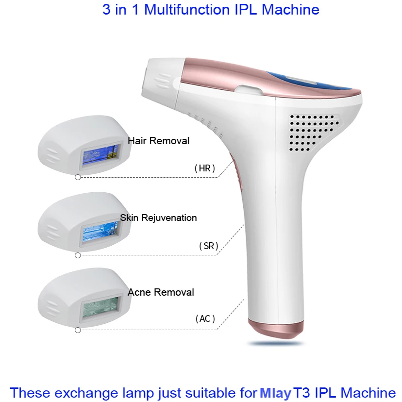 Кварцевая лампа Mlay, аксессуары для лазерного эпилятора T3 IPL, для удаления волос, омоложения кожи, акне, распродажа головок с 300000 снимками