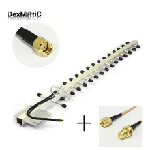 3g yagi RP-SMA наружная белая антенна 25dBi усилитель сигнала 25 см кабель+ SMA штекер RP-SMA женский кабель RG316 15 см