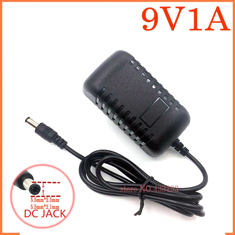 Brand New High Quality Universal 1a Adapter 9 Volt 1000ma Power Supply With 5.5*2.5/5.5*2.1mm Plug - Ac/dc Adapters - AliExpress