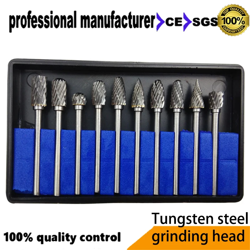 

Electric grinder accessories Tungsten steel grinding head Grinding head Tungsten steel Carbide rotating handle Double