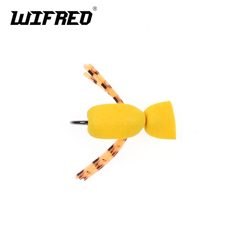 

10PCS 10# Orange Foam Beatle Fly Floating Fishing Flies for Trout Fishing