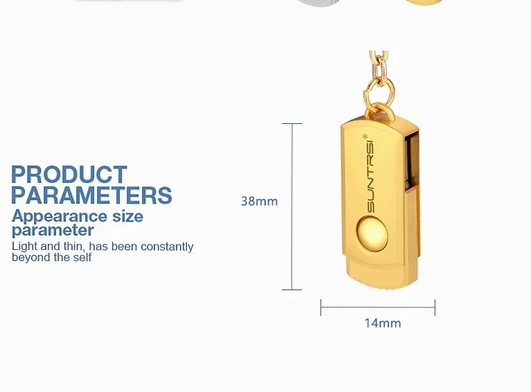 Suntrsi USB флеш-накопитель 64 ГБ брелок Флешка Металлический Мини-накопитель USB флеш-накопитель по индивидуальному заказу высокоскоростной USB флеш-накопитель реальная емкость