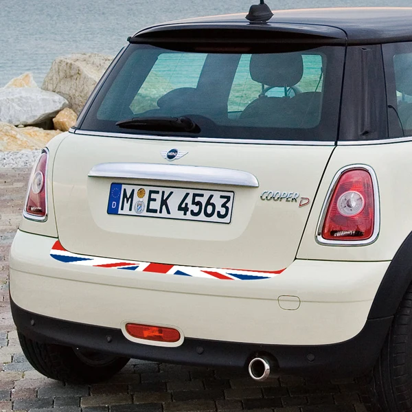 Mini Cooper Rear Sticker Protective Per Tail High Quality Mini Cooper Rear Sticker Protective Per Tail High Quality Printing Decal Union Jack Stickers Protection In Interior Mouldings From Automobiles