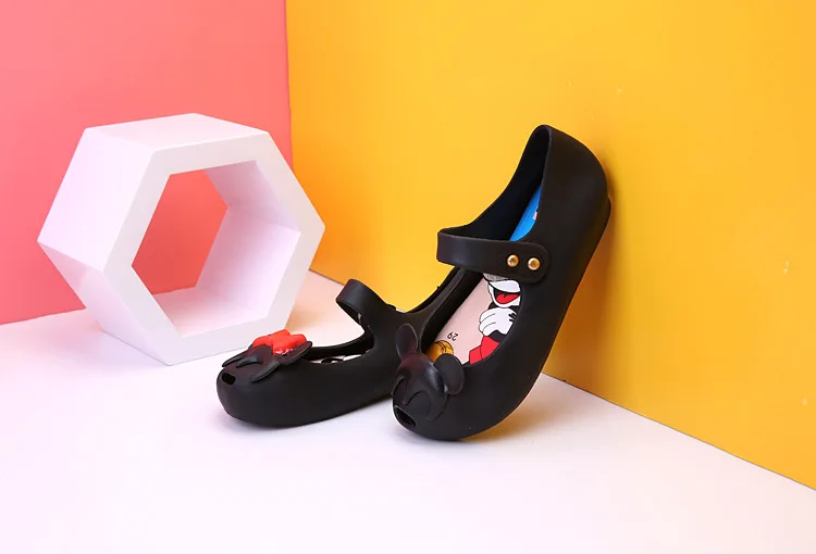 Melissa Mini силиконовая обувь для девочек 2019 Новые Девушки рисунки из мультфильма ПВХ обувь для малышей обувь пляжная обувь