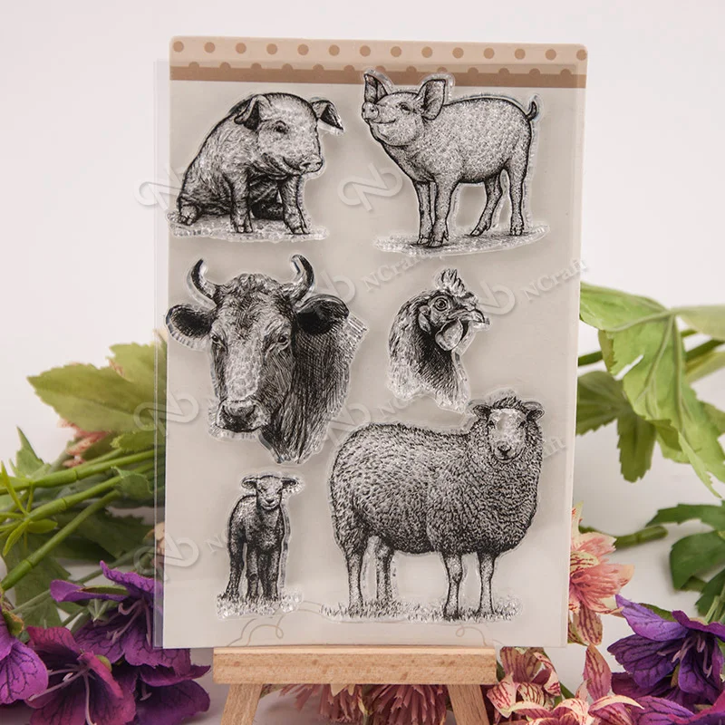 

livestock Transparent Clear Silicone Stamp/Seal for DIY scrapbooking/photo album Decorative clear stamp A679