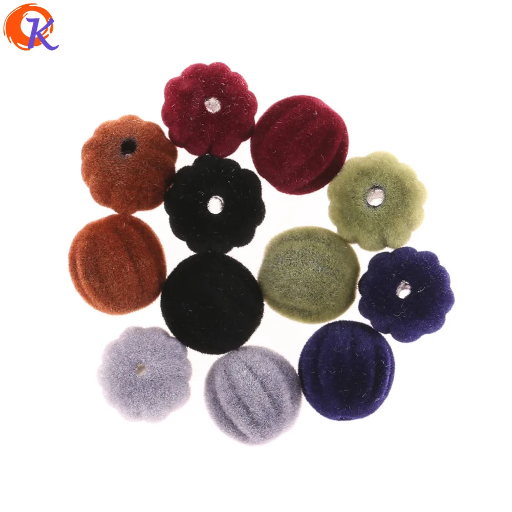 

Cordial Design 12MM 100Pcs Jewelry Accessories/DIY Jewelry/Fabric Bead/Hand Made/Pumpkin Shape/Embellishments/Earring Findings
