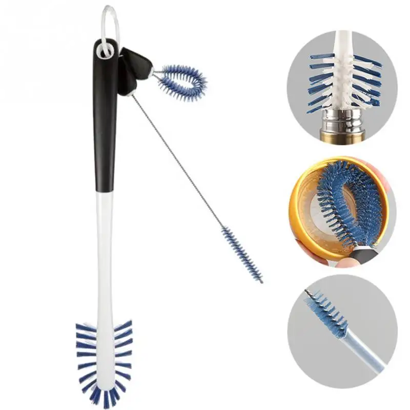 3pcs set Water Bottle Mugs Nylon Bristles Cleaning tool hand held Brush