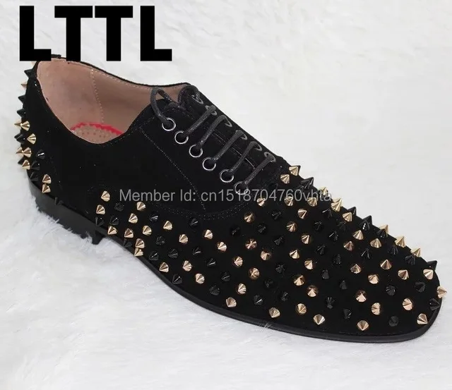tamaño grande caballero zapatos para hombre con cordones de oro
