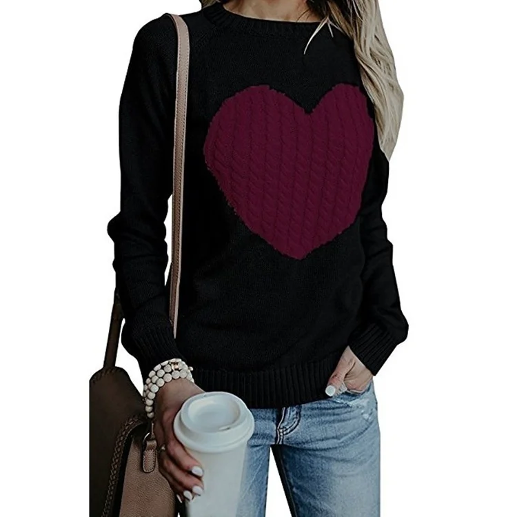 ZOGGA 2018 бренд плюс размер женский свитер пуловер модный дизайн трикотаж осень зима свитер с надписью «Love» женские теплые свитера