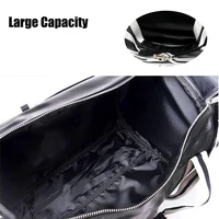 Top Outdoor PU Leather męskie torby siłownia klasyczna torba podróżna trening fitness torby na ramię z niezależną kieszenią na buty 5