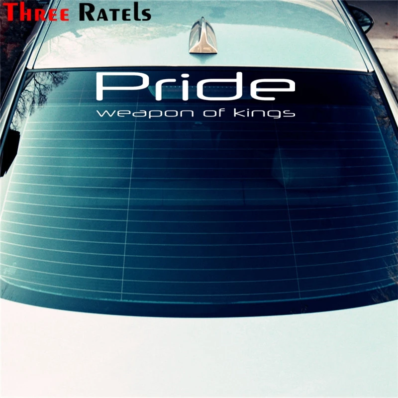 Three Ratels TZ 1015 11*30см 1 4шт прикольные виниловые наклейки на авто Pride weapon of kings машину