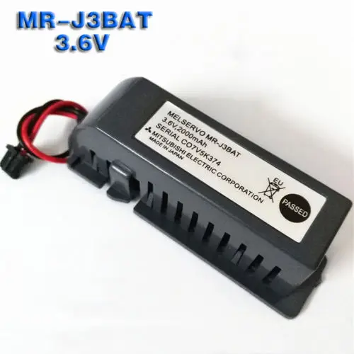 MR-J3BAT 3,6 В 2000 мАч Батарея для Mitsubishi ER6VC119A/B PLC Батарея для MELSERVO M70