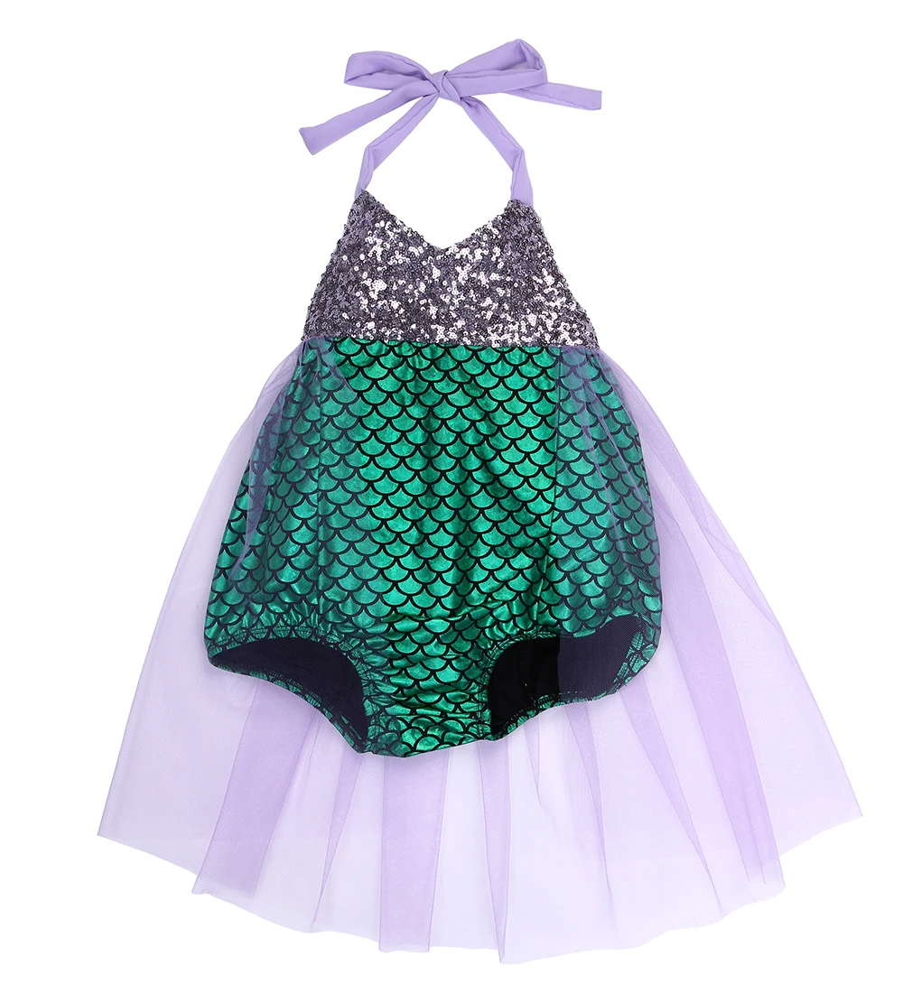 Princess Baby Girl Little Mermaid Sequins Lovely Cute Pretty Bikinis