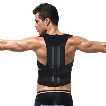 

Unisex Adjustable Posture Back Support Corrector Brace Strap Shoulder Band Belt Back Braces for Scoliosis Free Shipping