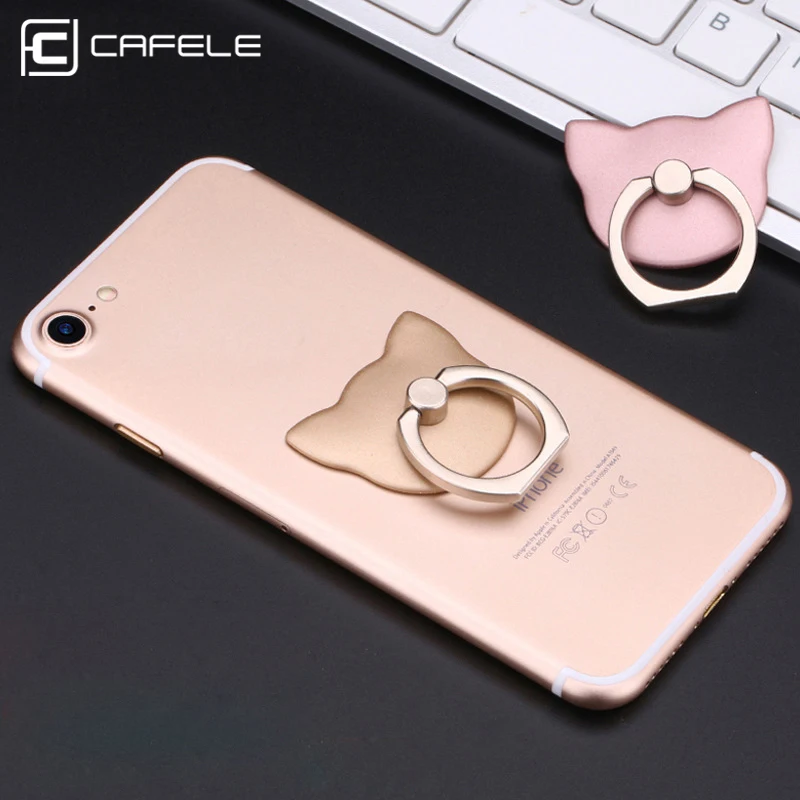 

CAFELE Finger Ring Mobile Phone Universal Cat Stand Holder For iPhone X 8 7 6 SE Huawei P20 Xiaomi Samsung S9 S8 All Smart Phone