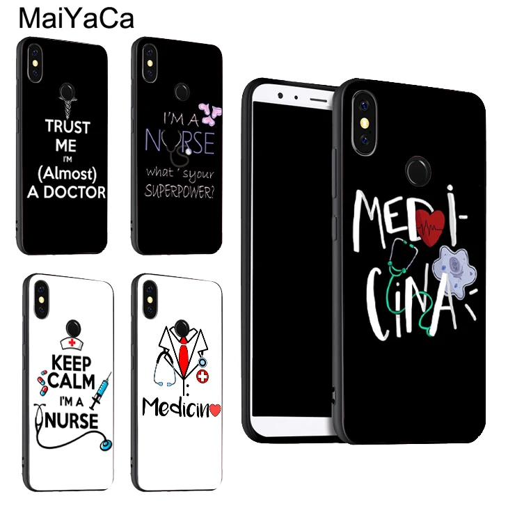 

MaiYaCa Medicine Keep Calm I'm Nurse TPU Case For Xiaomi Redmi 6 6A S2 4X 5Plus Note 7 5 Pro 5A Mi 6 9 8 SE 6X A2 MAX 2 3 K20