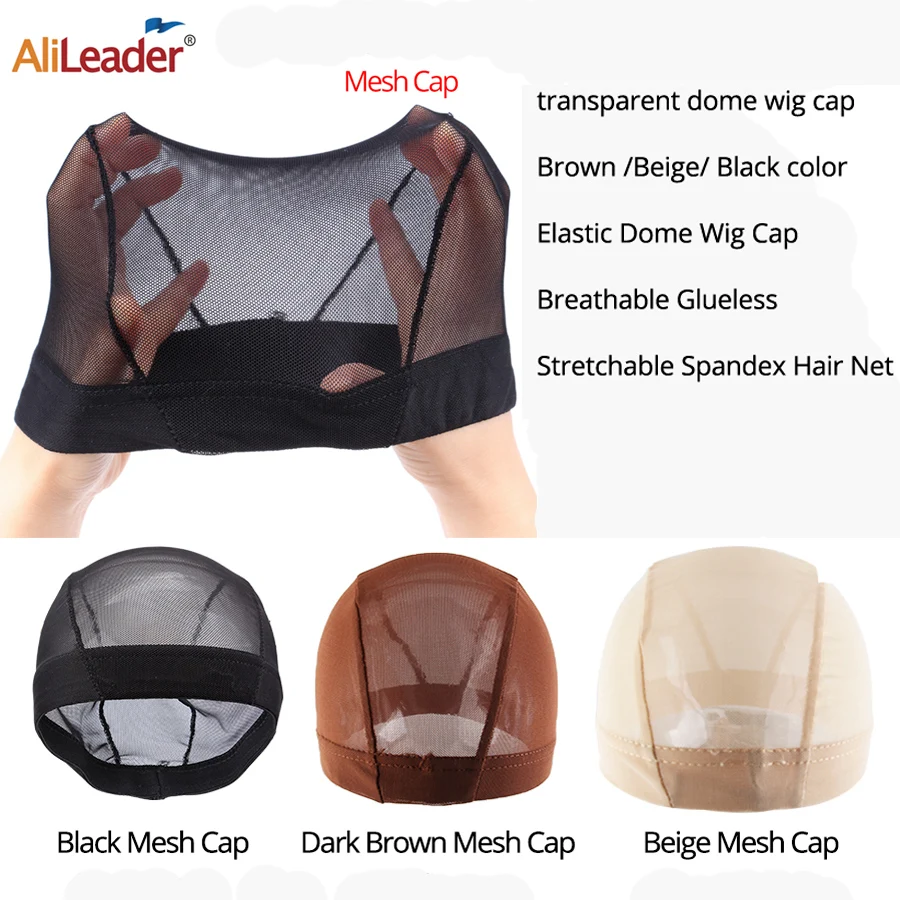 AliLeader Cheap Stretch Brown Stocking Cap Spandex Dome Mesh Cap For Wig Making Tools Hair Net Elastic Band For Wigs Grip Cap AliLeader Cheap Stretch Brown Stocking Cap Spandex Dome Mesh Cap For Wig Making Tools Hair Net Elastic Band For Wigs Grip Cap