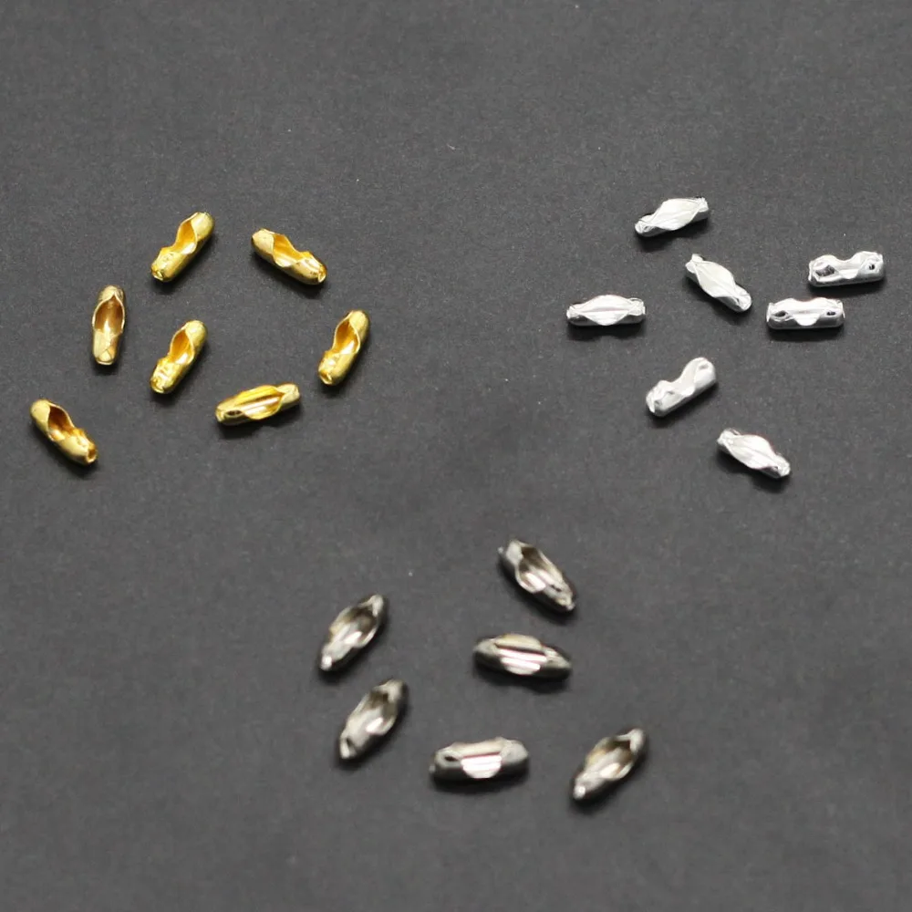 

100pcs Round beads chain buckle jewelry for jewelry making necklace/Bracelets /Hair/Keychain rcomponents DIY jewelry Accessories