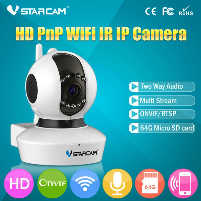  VStarcam C7823WIP HD 720P Wireless IP Camera Wifi Onvif Video Surveillance Security CCTV Network Wi Fi Camera Infrared IR No.741 