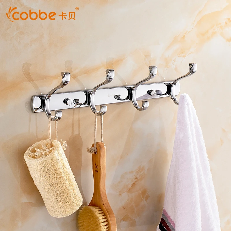 Europe Mirror Four Wall Robe Hooks Clothes Bag Key Rack Restroom