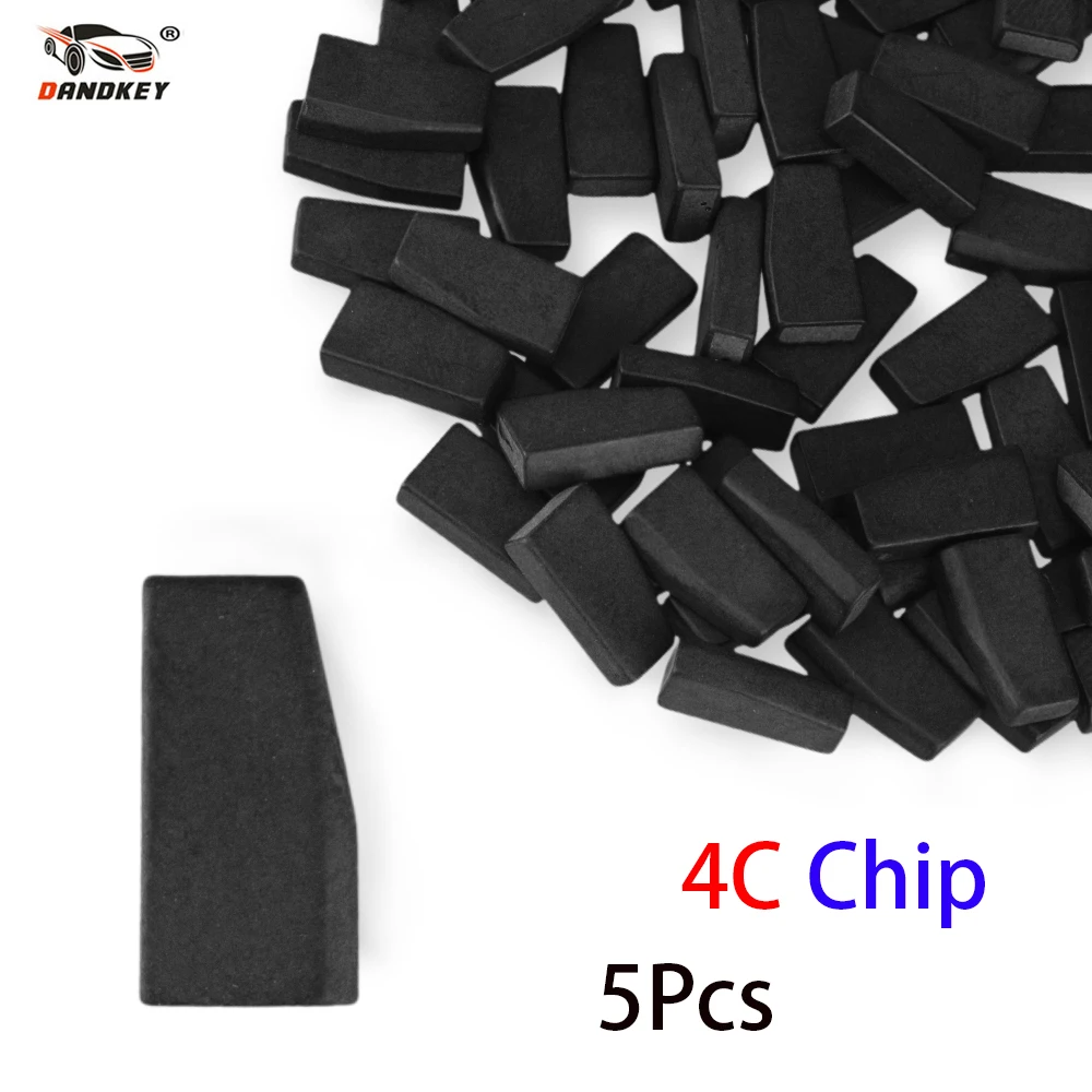 

Dandkey 5x Car Key Chip Carbon Ceremic Blank ID 4C Transponder Chip For Toyota For Ford Auto Transponder Chip New Product