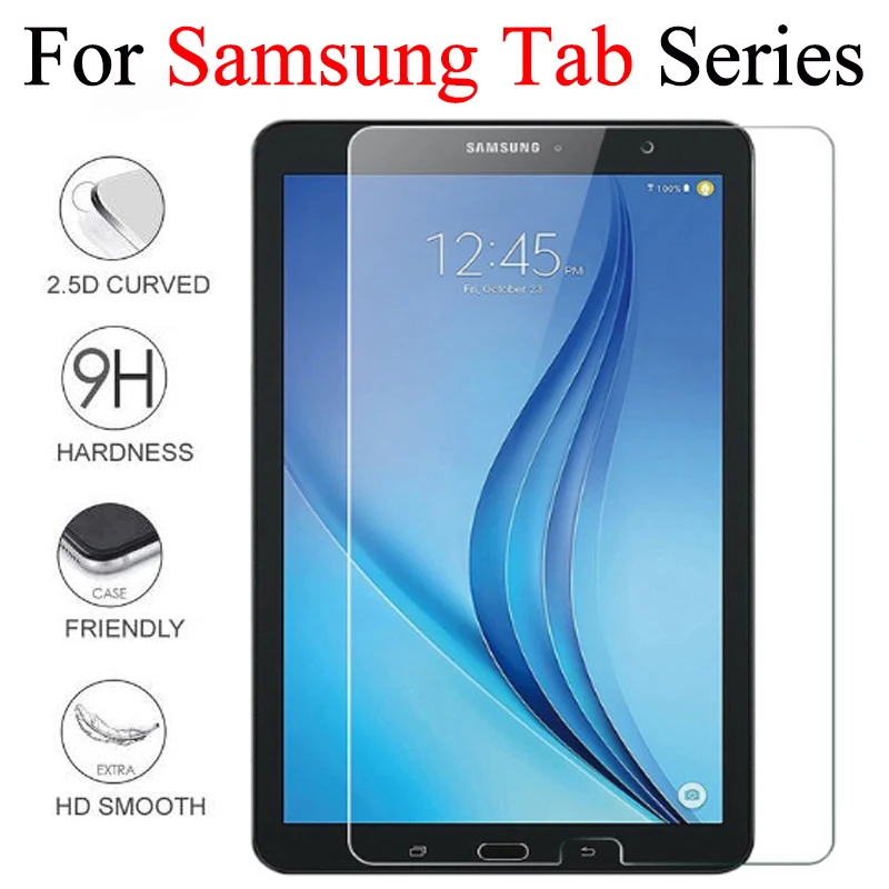 Стекло для samsung Tab TAB E S S2 S3 7 8 8,4 9,6 9,7 10,5 дюймов Экран протектор на защитный Tremp Glas Защитная крышка фильм