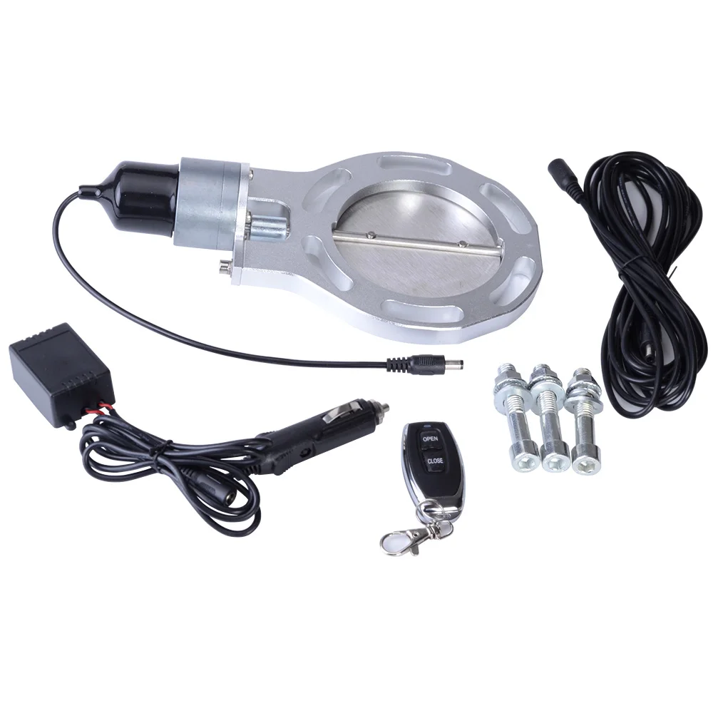 4.0 Inch Stainless Steel Headers Y Pipe Electric Exhaust CutOut Cut Out