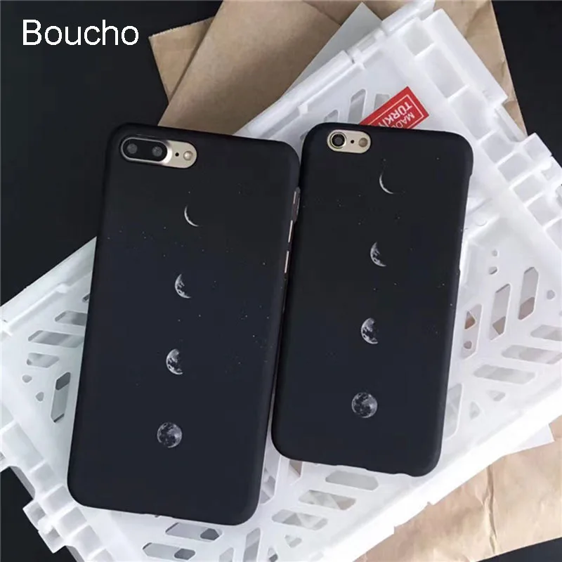 Чехол для телефона Boucho iPhone 7 Plus Матовый Жесткий чехол с рисунком из мультфильма Moon