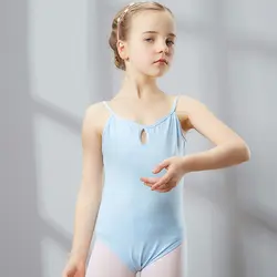 2018 новый балет танец Tank-топы производительность 5 Цвета хлопок Disfraces Infantiles принцесса гимнастика Купальник девочки; дети