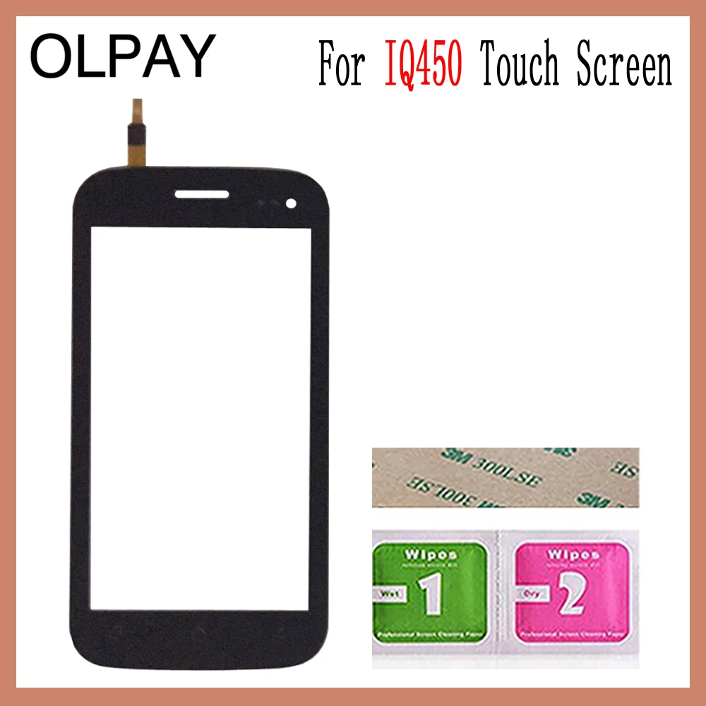 OLPAY 5,0 ''сенсорный экран для Fly IQ450 IQ 450 сенсорный экран дигитайзер Панель переднее стекло объектив сенсор инструменты клей+ салфетки