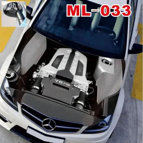 3D автомобильный капот, крышка двигателя, стикер, водонепроницаемый, солнцезащитный, меняющий цвет, пленка, авто наклейки, автомобильный Стайлинг для Audi A4 B6 A3 A6 - Название цвета: ML033
