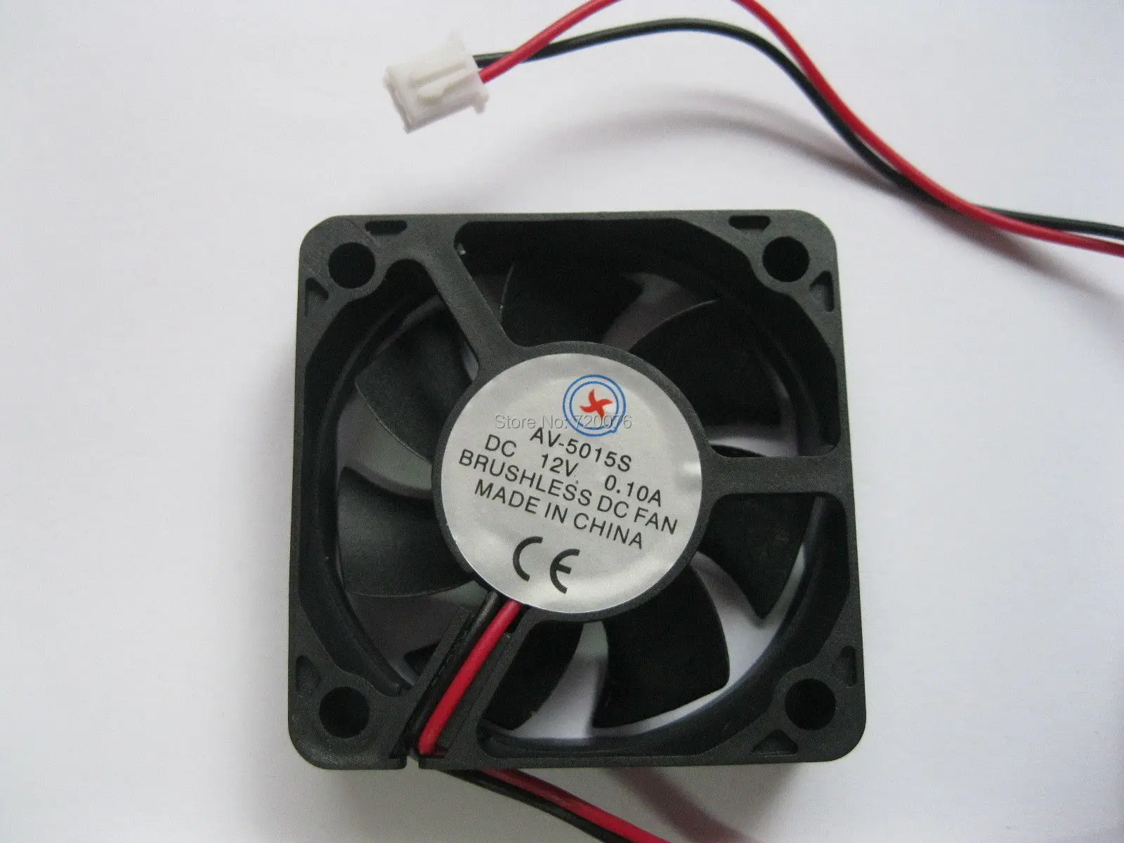 1 Pcs DC Fan 12V 5015 2 Pin 50x50x15mm Brushless DC Cooling Blade Fan