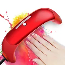 Мини Портативный 9 Вт светодиодный CCFL Лаки для ногтей сушилка леча светильник машина для УФ гель Лаки для ногтей 145x40x50 мм