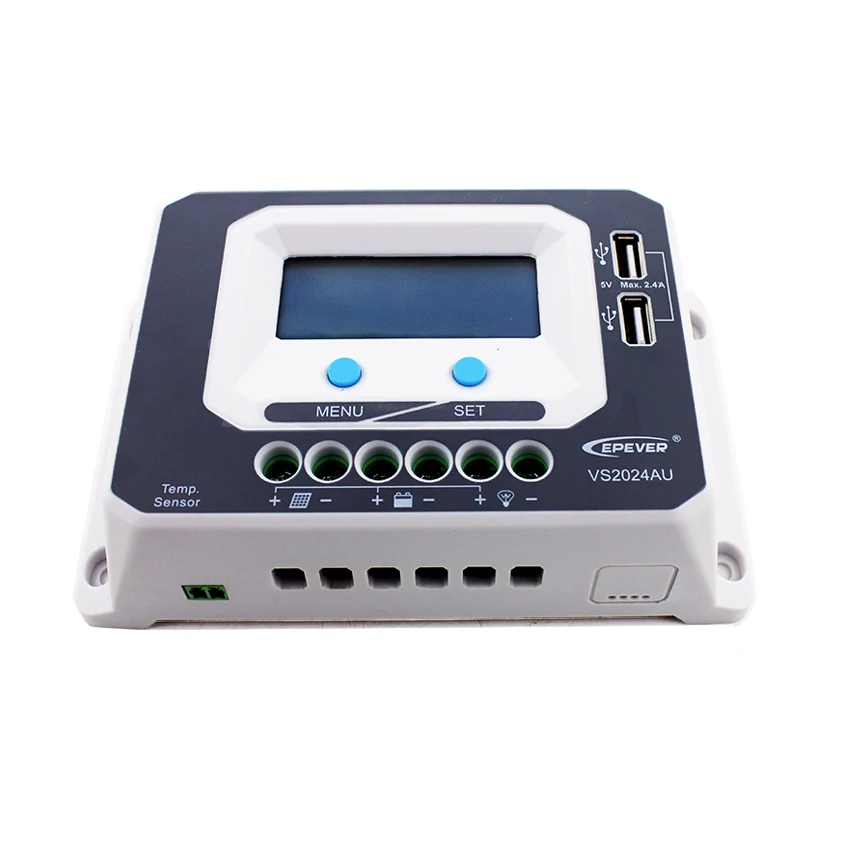

1pc x VS2024AU 20A 12V 24V EPSolar PWM Viewstar Solar system Kit Controller Regulators LCD with USB