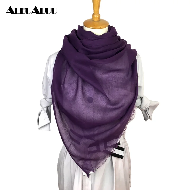 

ALEUALUU Pashmina Solid Scarf For Women Spring Summer Perfect Quality Soft Scarf Famale Long Thin Cotton Shawl Fashion Hot Sale