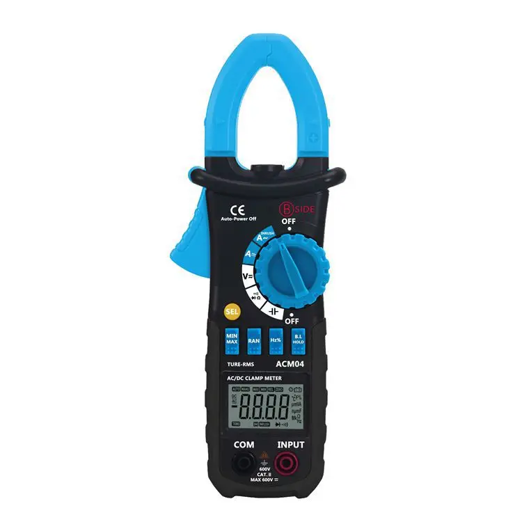 

ACM04 Multimetro 6600 Counts 600A AC DC True RMS Digital Automatic Range Current Clamp Meter Capacitance Frequency Inrush Test