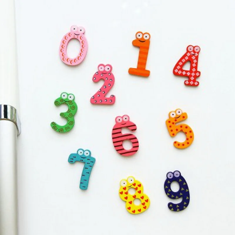 20pcs/Set Cute Number Fridge Sticker Cute Adhesive Fridge