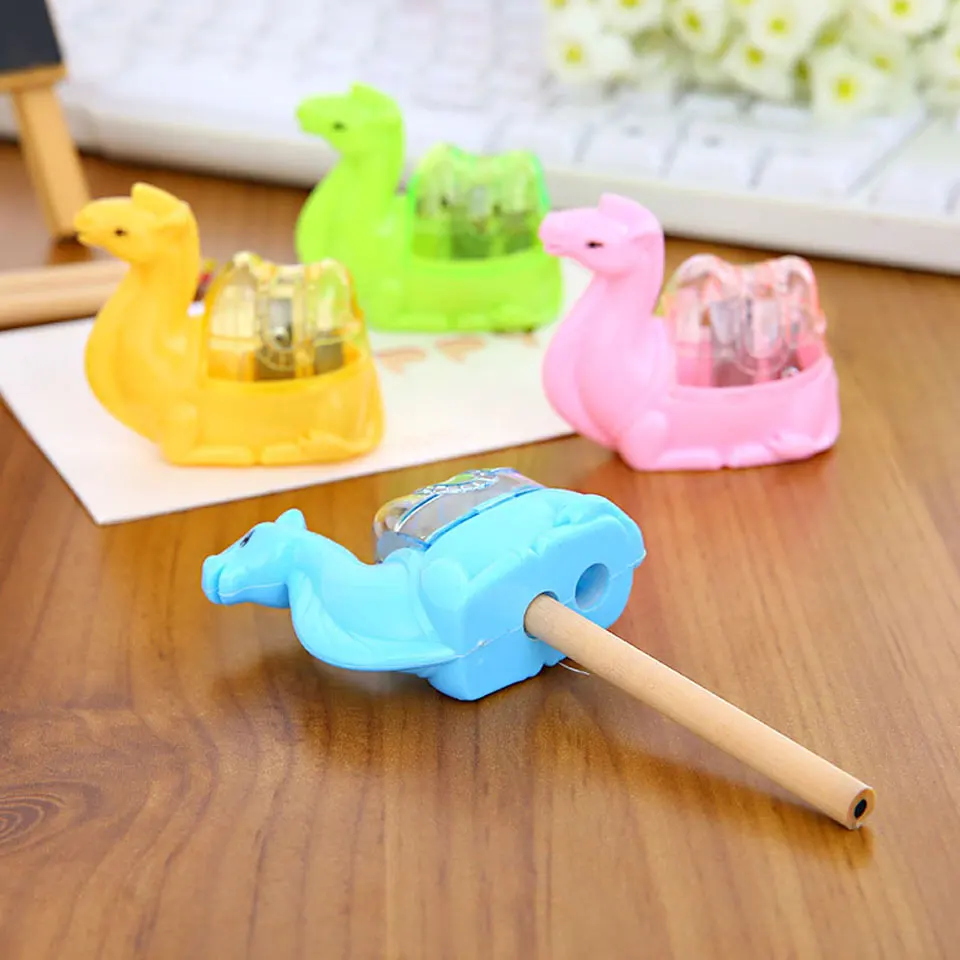 12 Pcs/lot Mechanical Pencil Sharpener Kawaii Stationary Cute Camel