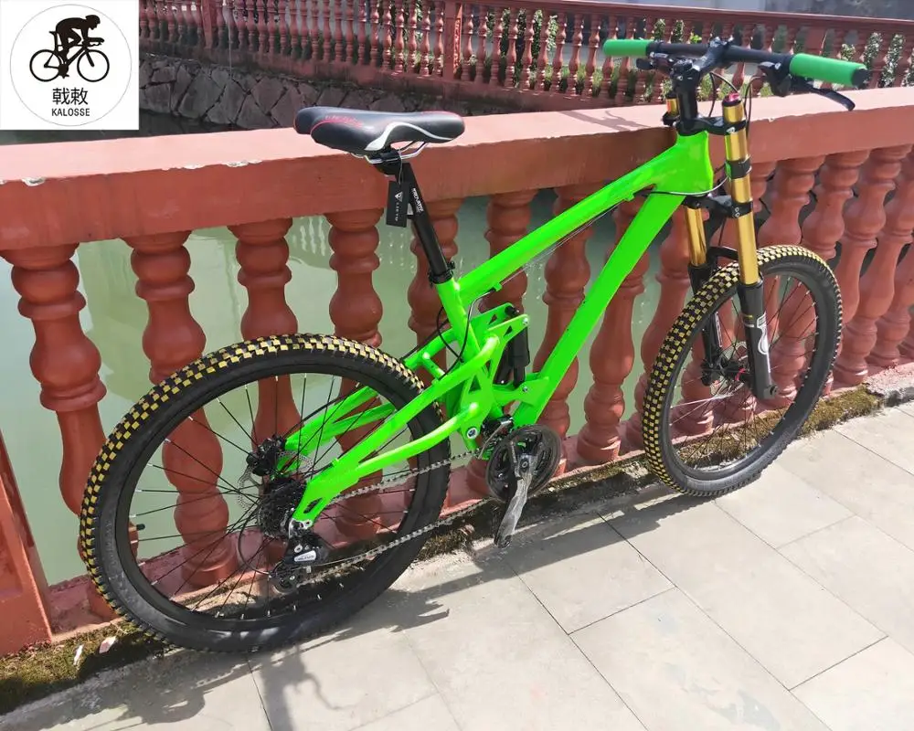 Flash Deal 27 speed  M390 165mm travel 26er mountain bicycle  Full suspension bike bicycle  Hydraulic brakes  mountain bike 1