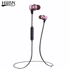 HIIBN J27 4.2 Wireless Stereo Headset Bluetooth para Auriculares Con Micrófono de Alta Calidad en la oreja los Auriculares De Metal Para IOS Android
