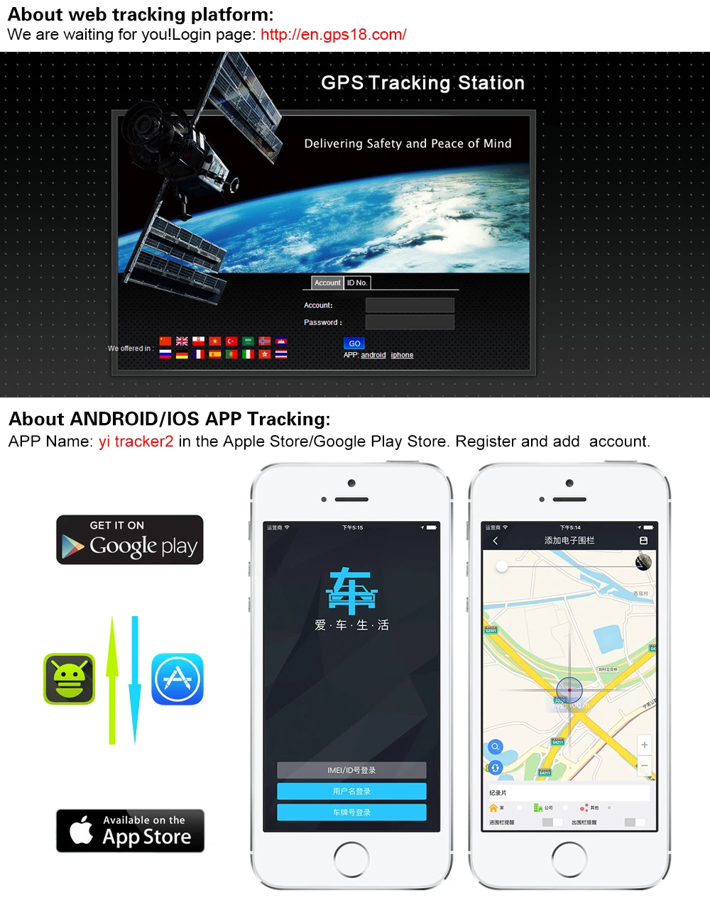 Plug & Play Otrack-2 OBD gps-трекер GSM устройства слежения OBD2 16 PIN Интерфейс gps локатор с бесплатной платформой и приложение