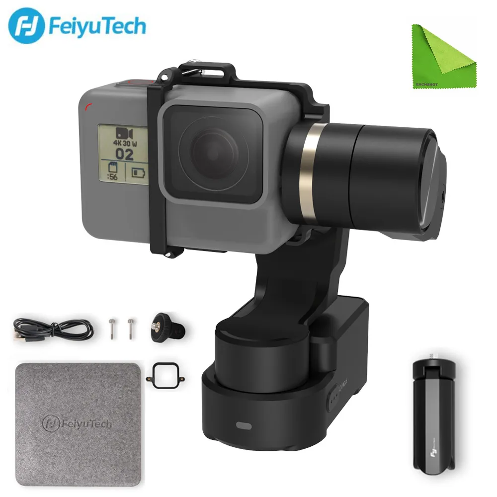 

FeiyuTech Feiyu WG2X 3-axis Wearable Gimbal Splash-proof Stabilizer for GoPro Hero 7 6 5 Sony RX0 YI 4K SJCAM AEE Action Camera